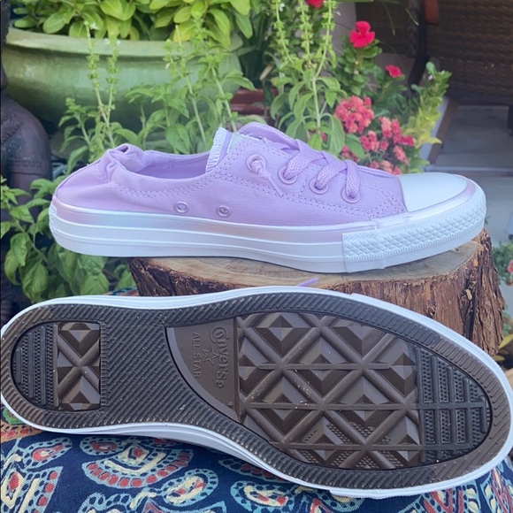 Iridescent “Lilac Mist” Converse Shoreline 7.5 - Picture 12 of 15